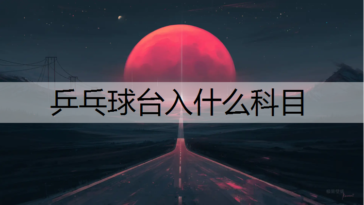 乒乓球台入什么科目